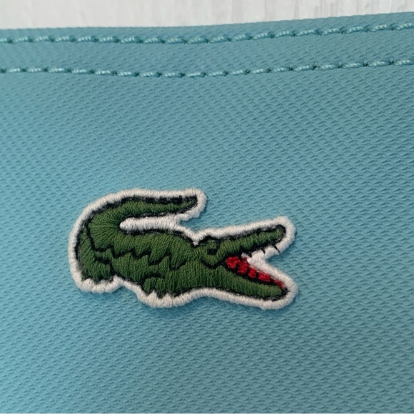 LACOSTE Women's Large Shopping Tote Bag Teal - Picture 4 of 16